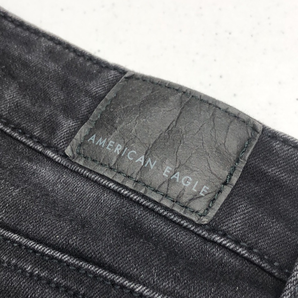 BUTTONFLY AMERICAN EAGLE SUPER HI-RISE SHORTIE JEAN SHORTS 6/28 ⭐️ - Picture 6 of 11